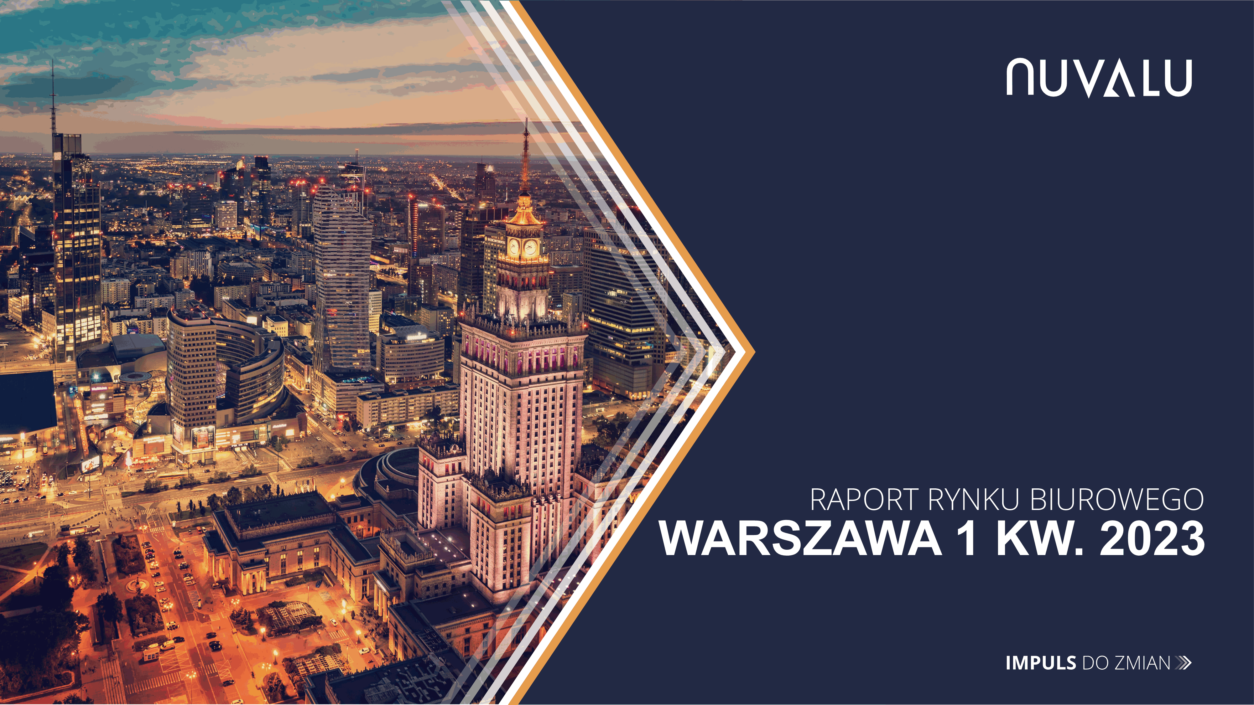 Raport Nuvalu nieruchomości biurowe Warszawa 1Q 2023